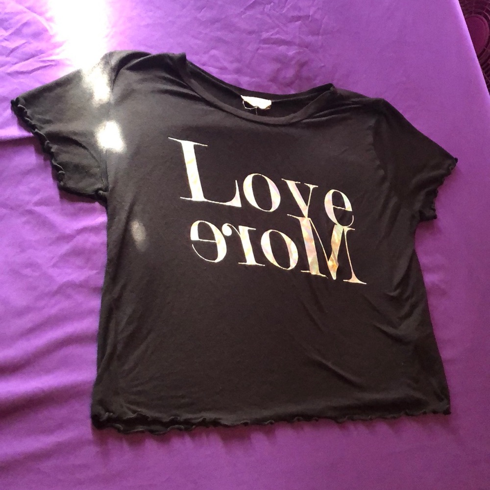 French Pastry Love More crop top